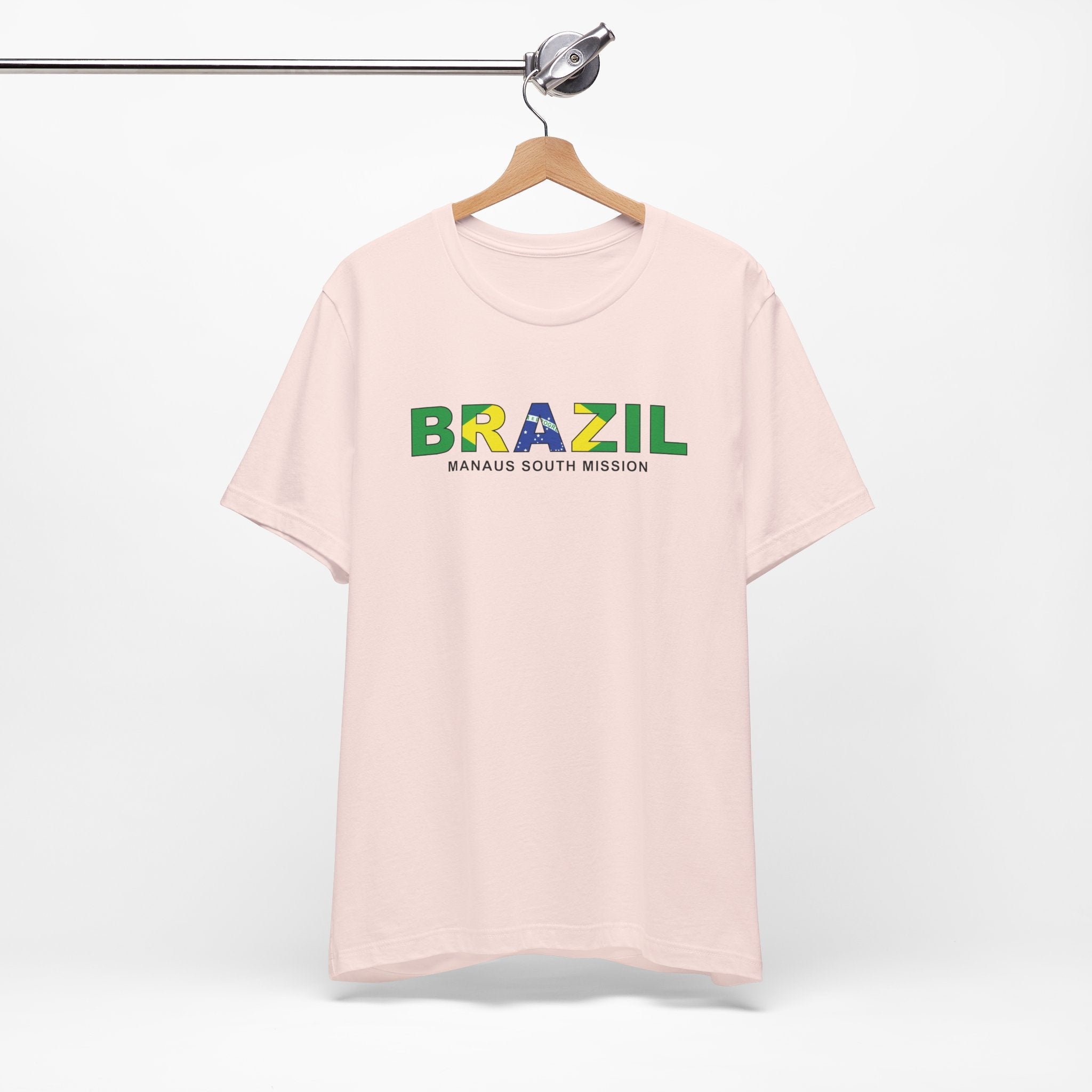 Brazil Manaus South Mission Flag Title T-shirt - Latter-Day Saint LDS Missionary Gift - Book of Mormon