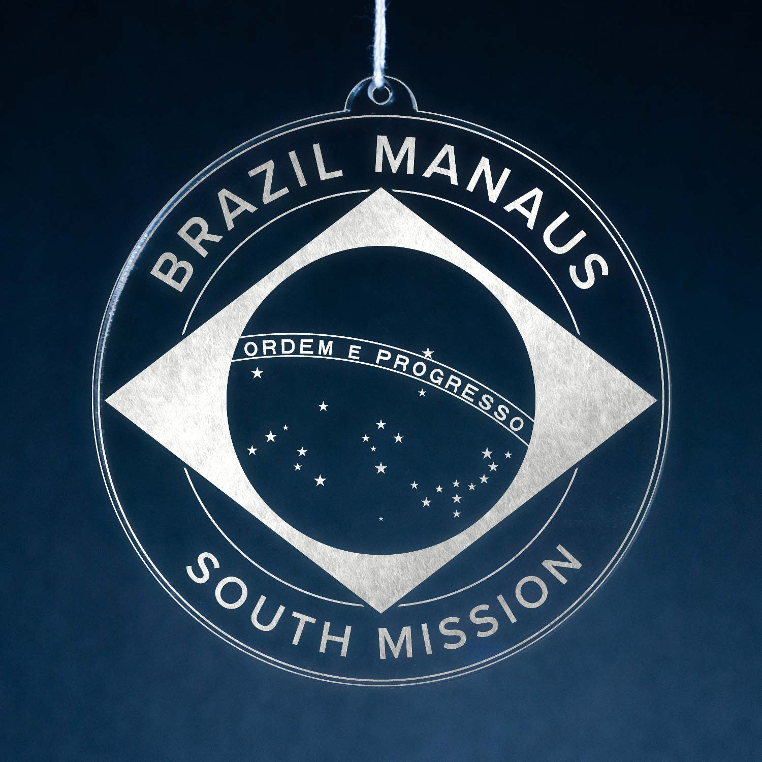 LDS Brazil Manaus South Mission Christmas Ornament