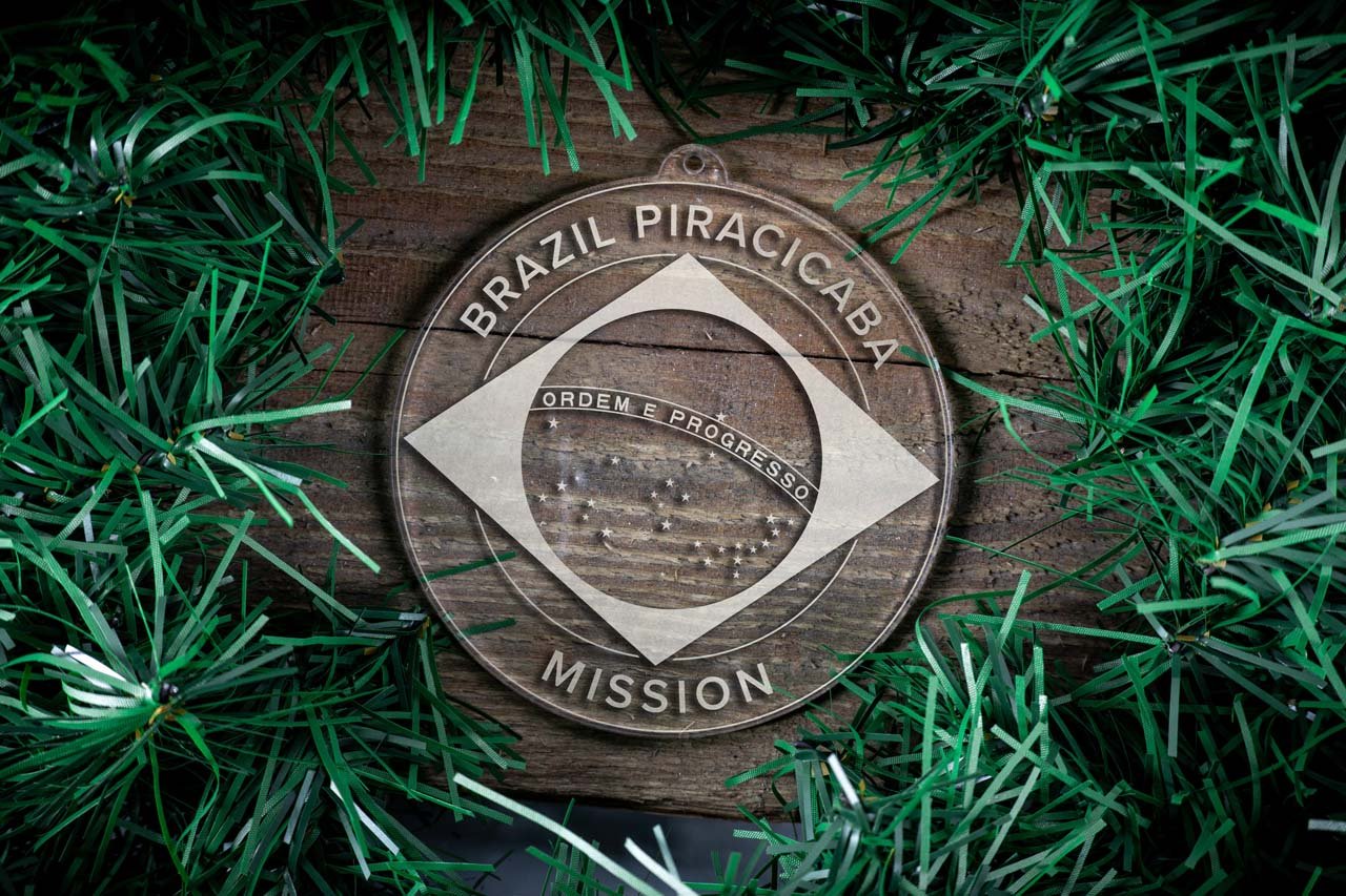 Brazil Piracicaba Mission Christmas Ornament - Latter-Day Saint LDS Missionary Gift - Book of Mormon