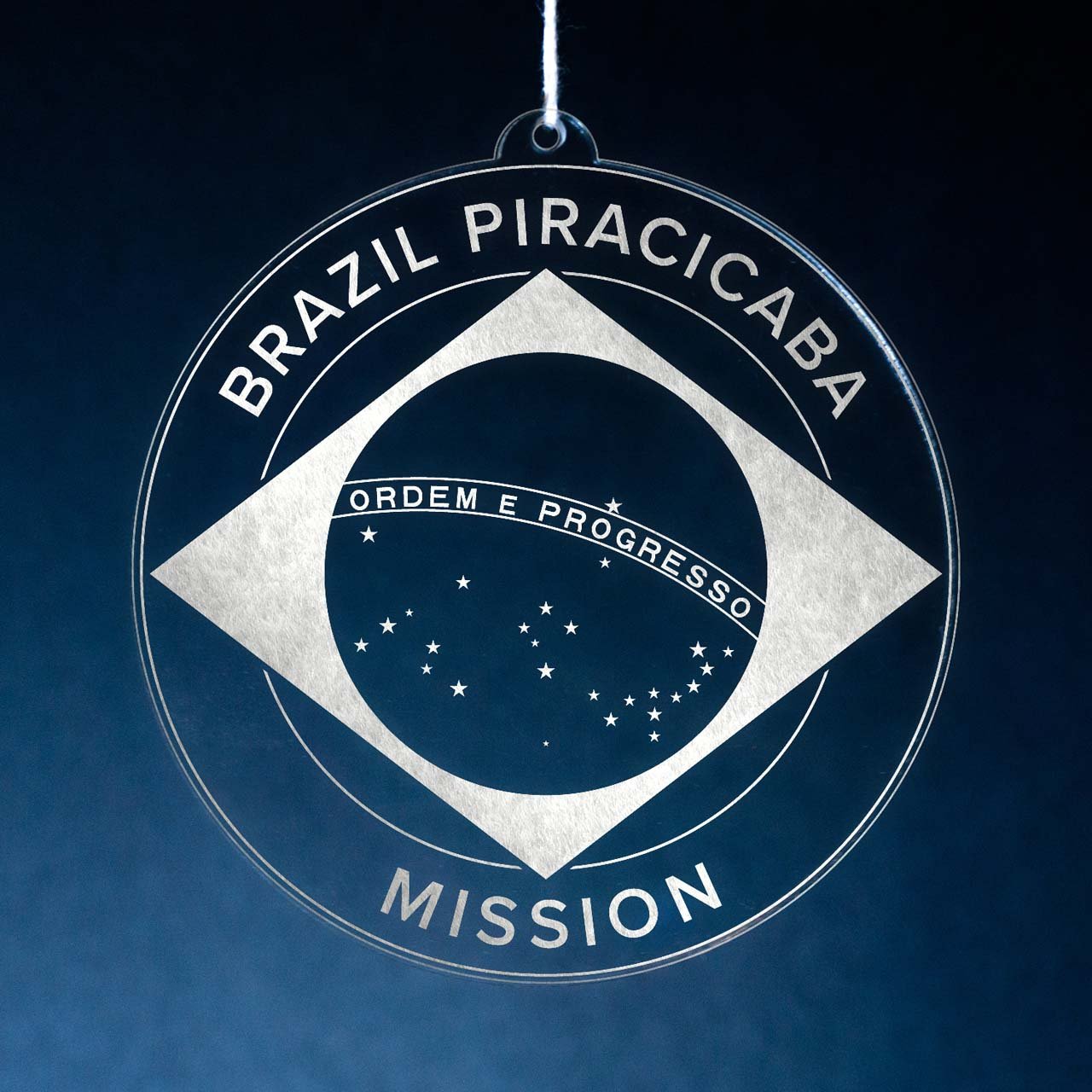 Brazil Piracicaba Mission Christmas Ornament - Latter-Day Saint LDS Missionary Gift - Book of Mormon