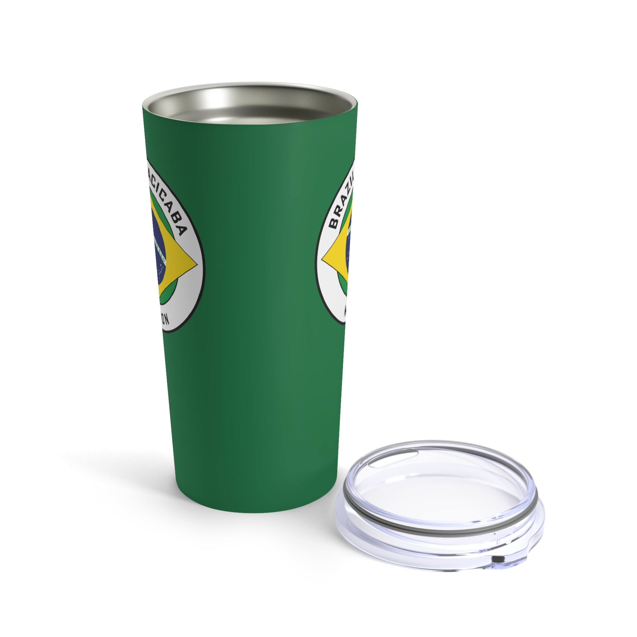 Brazil Piracicaba Mission Flag Logo Tumbler 20oz Green - Latter-Day Saint LDS Missionary Gift - Book of Mormon