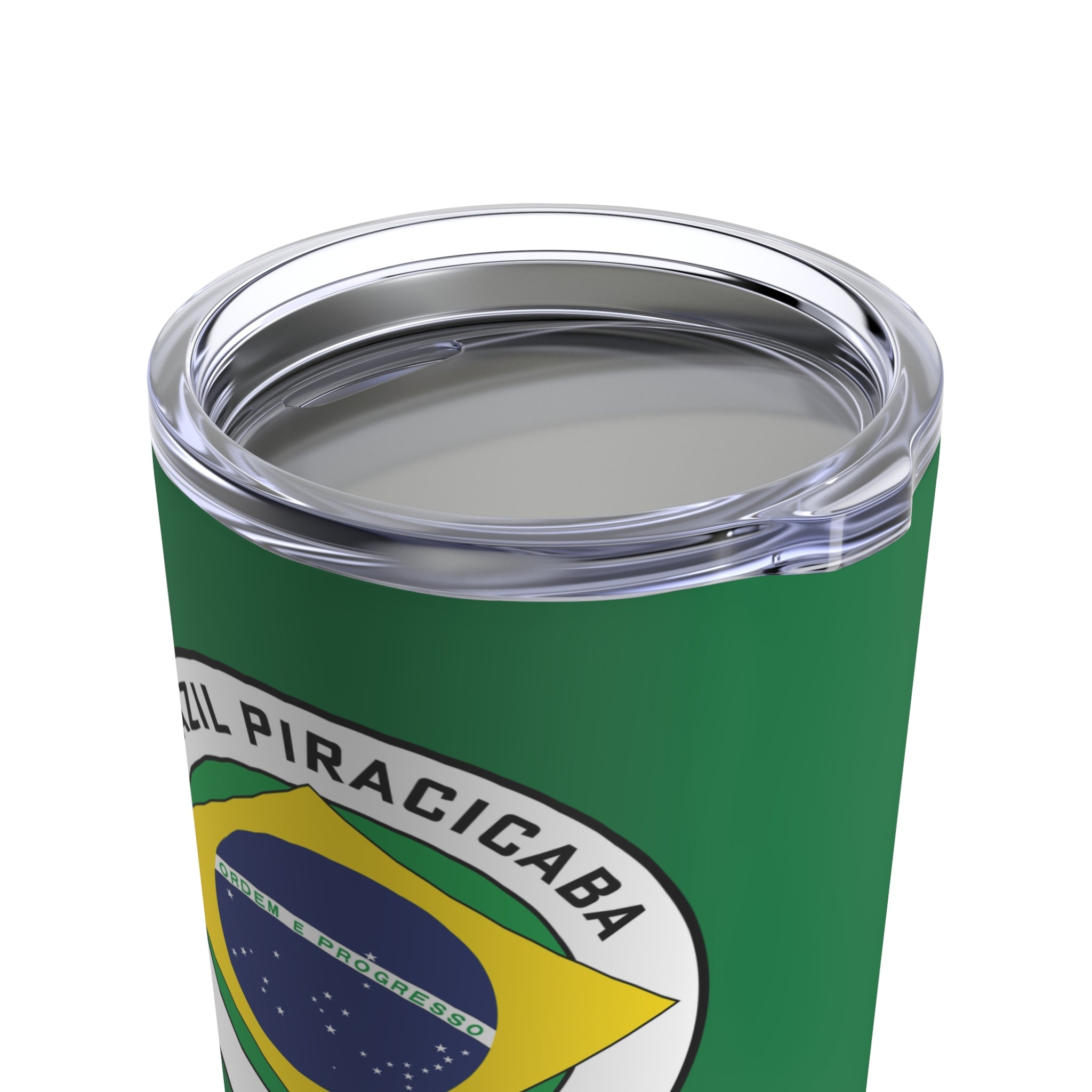 Brazil Piracicaba Mission Flag Logo Tumbler 20oz Green - Latter-Day Saint LDS Missionary Gift - Book of Mormon