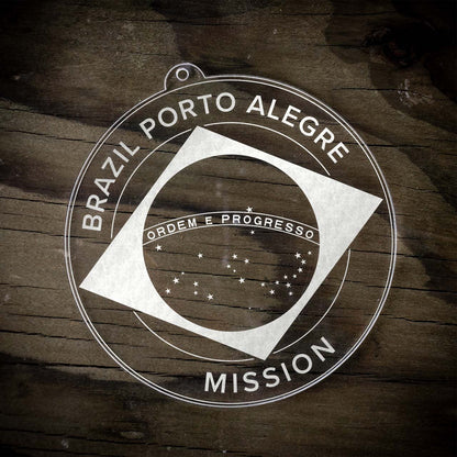 Brazil Porto Alegre Mission Christmas Ornament - Latter-Day Saint LDS Missionary Gift - Book of Mormon