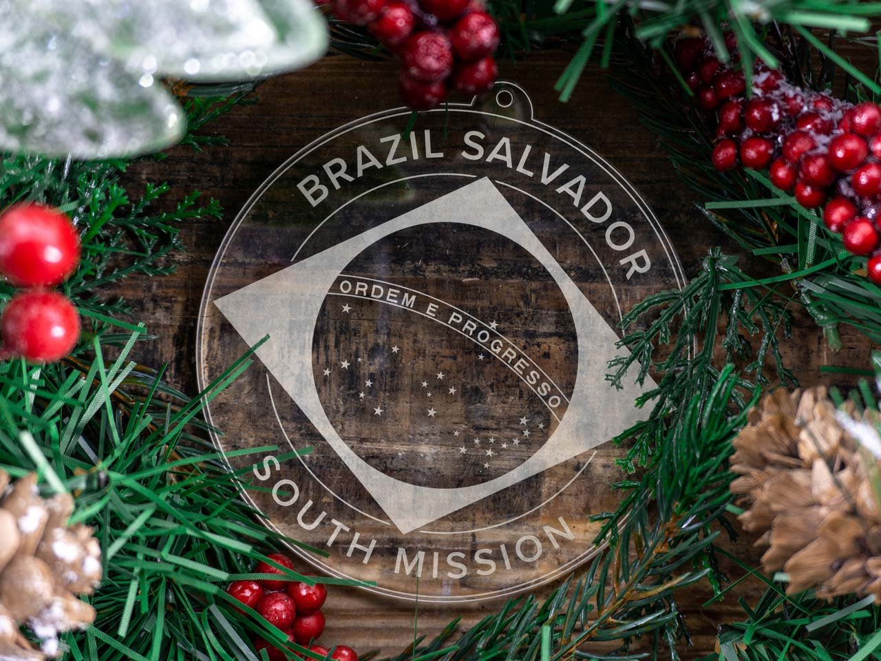 Brazil Salvador South Mission Christmas Ornament - Latter-Day Saint LDS Missionary Gift - Book of Mormon