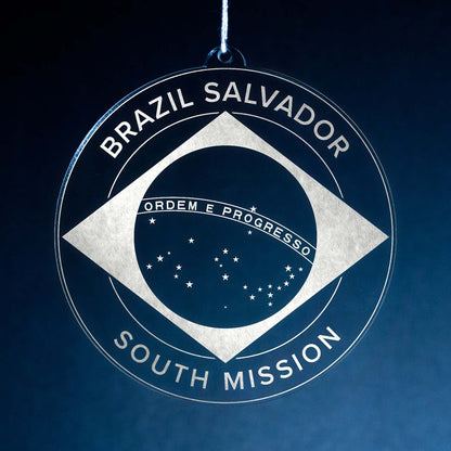 Brazil Salvador South Mission Christmas Ornament - Latter-Day Saint LDS Missionary Gift - Book of Mormon