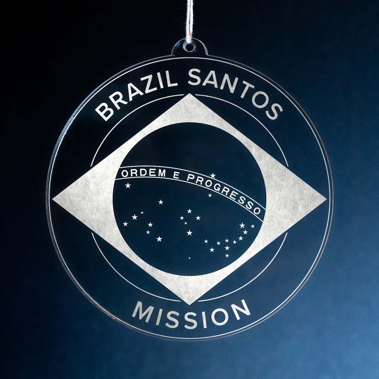 Brazil Santos Mission Christmas Ornament - Latter-Day Saint LDS Missionary Gift - Book of Mormon