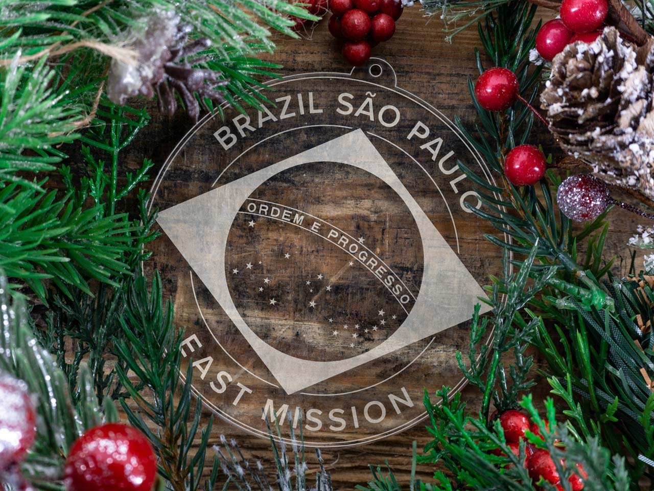 Brazil Sao Paulo East Mission Christmas Ornament - Latter-Day Saint LDS Missionary Gift - Book of Mormon