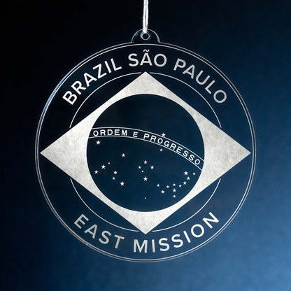 Brazil Sao Paulo East Mission Christmas Ornament - Latter-Day Saint LDS Missionary Gift - Book of Mormon