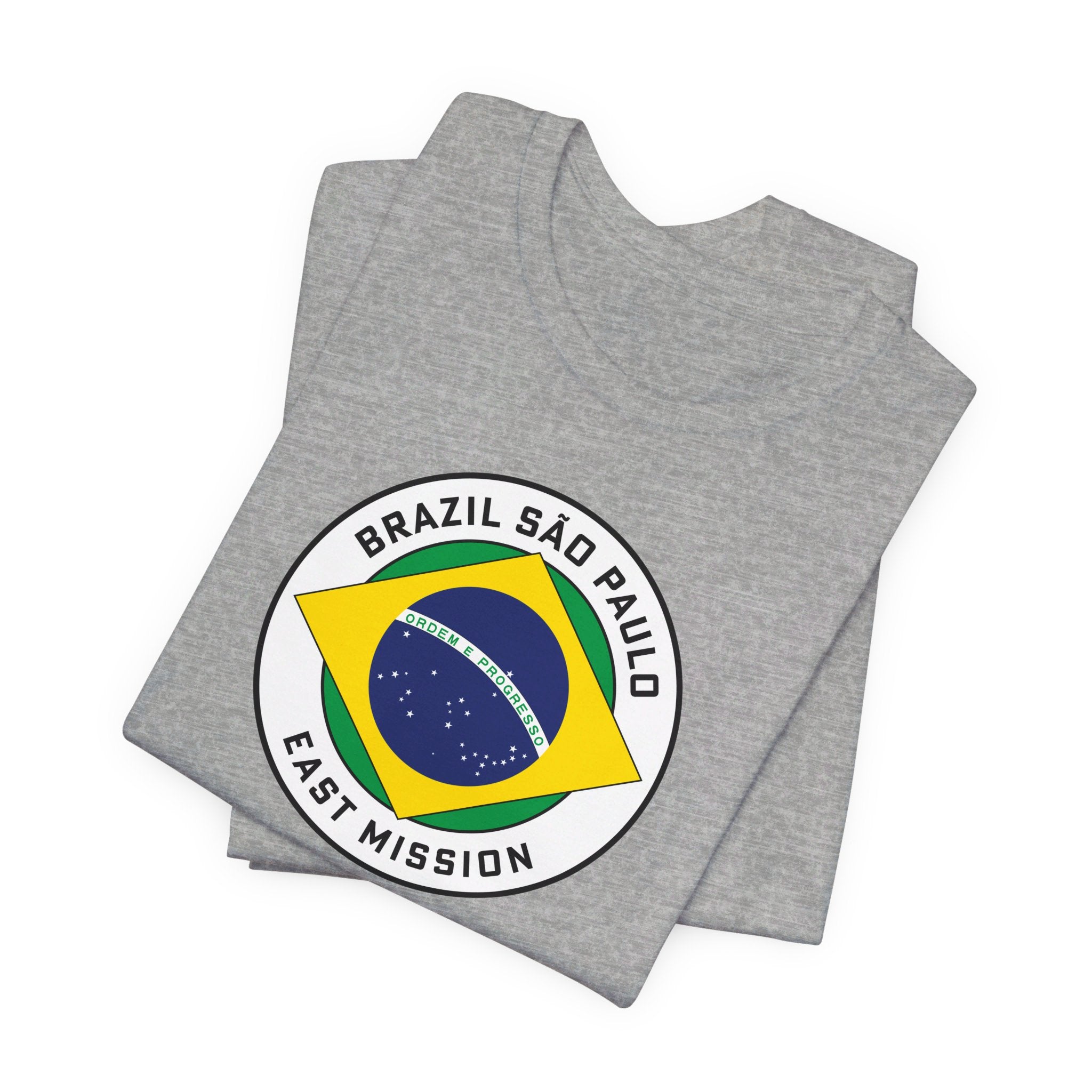 Brazil Sao Paulo East Mission Circular Pop Flag T-shirt - Latter-Day Saint LDS Missionary Gift - Book of Mormon