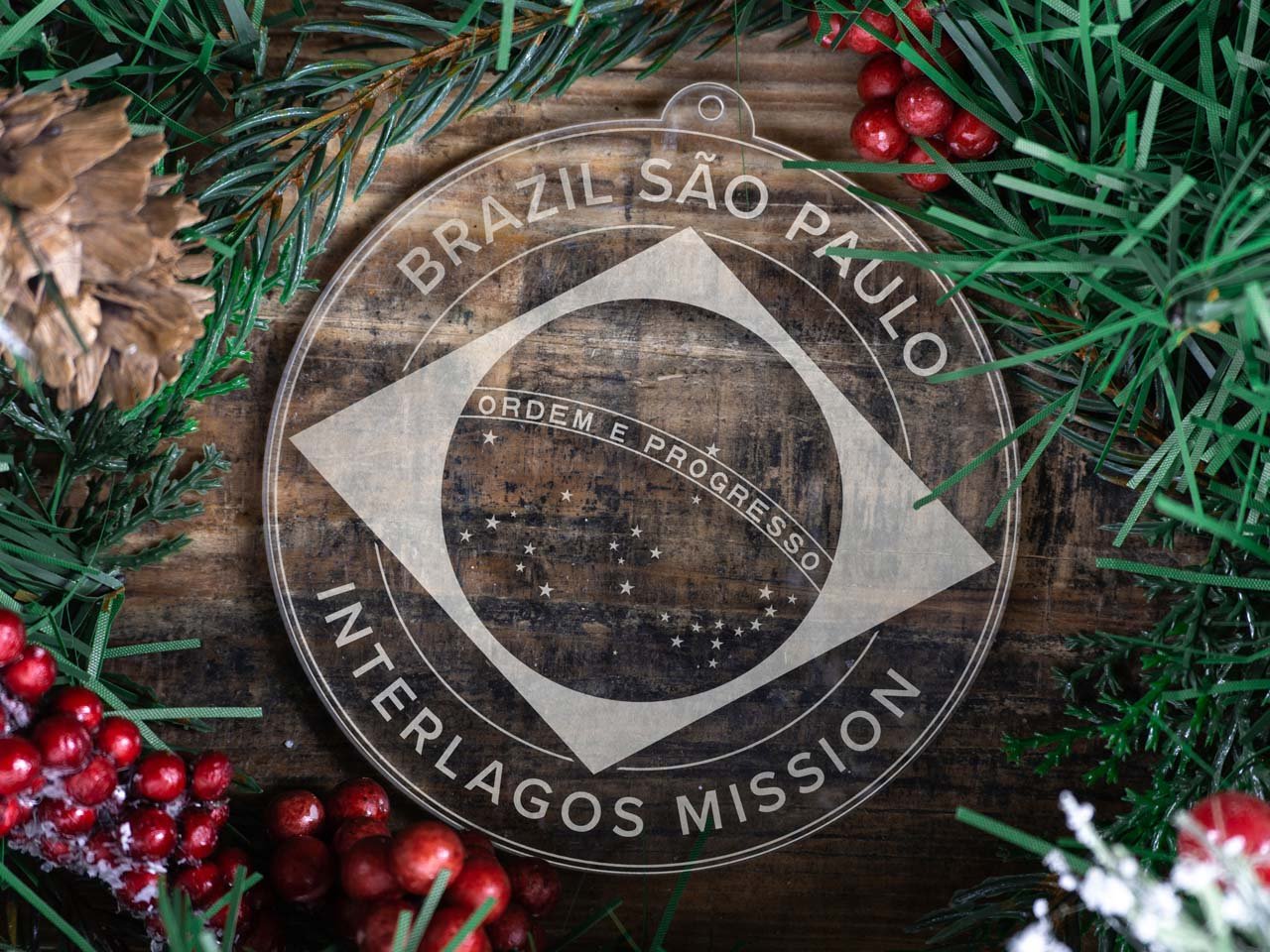 Brazil Sao Paulo Interlagos Mission Christmas Ornament - Latter-Day Saint LDS Missionary Gift - Book of Mormon