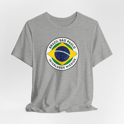 Brazil Sao Paulo Interlagos Mission Circular Pop Flag T-shirt - Latter-Day Saint LDS Missionary Gift - Book of Mormon