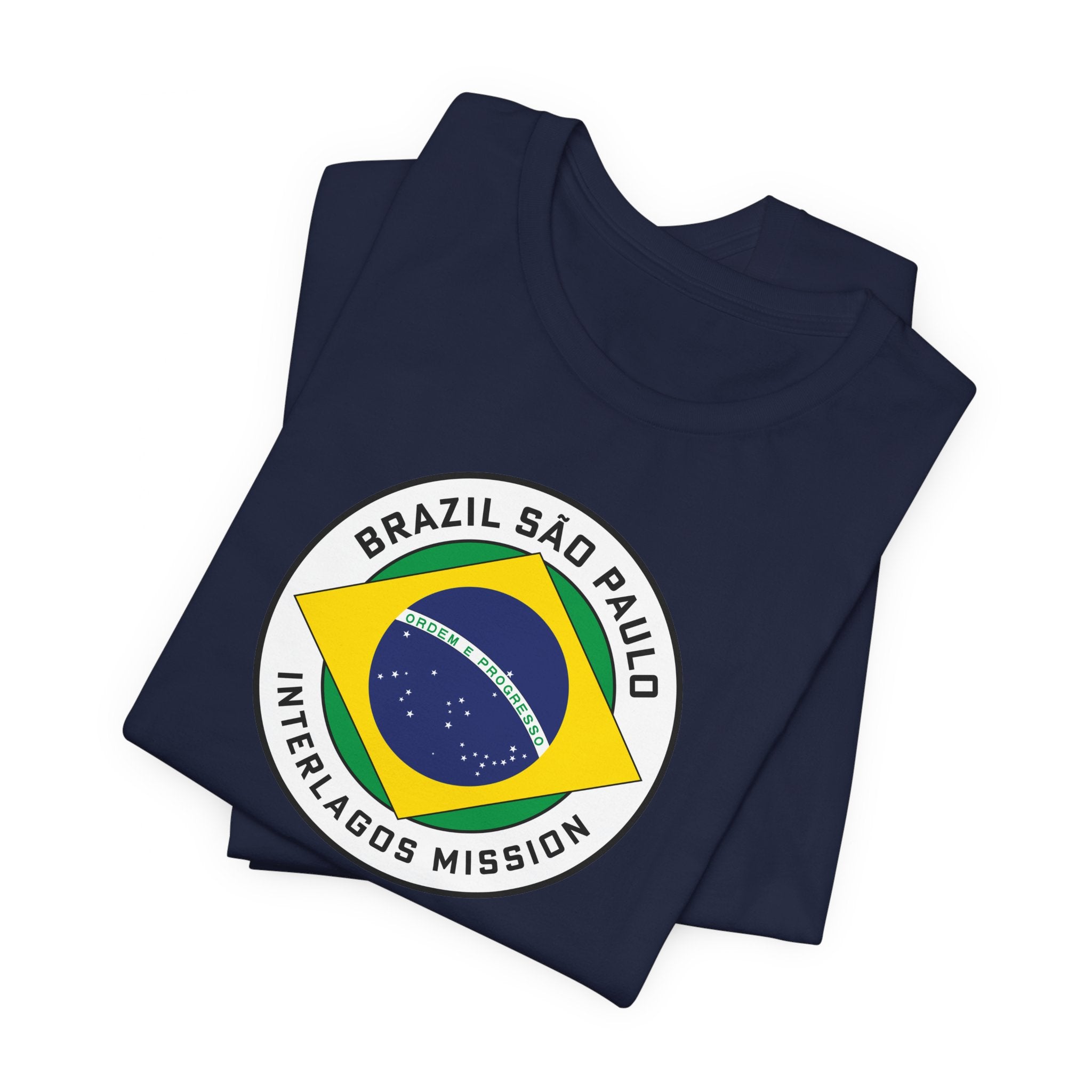 Brazil Sao Paulo Interlagos Mission Circular Pop Flag T-shirt - Latter-Day Saint LDS Missionary Gift - Book of Mormon