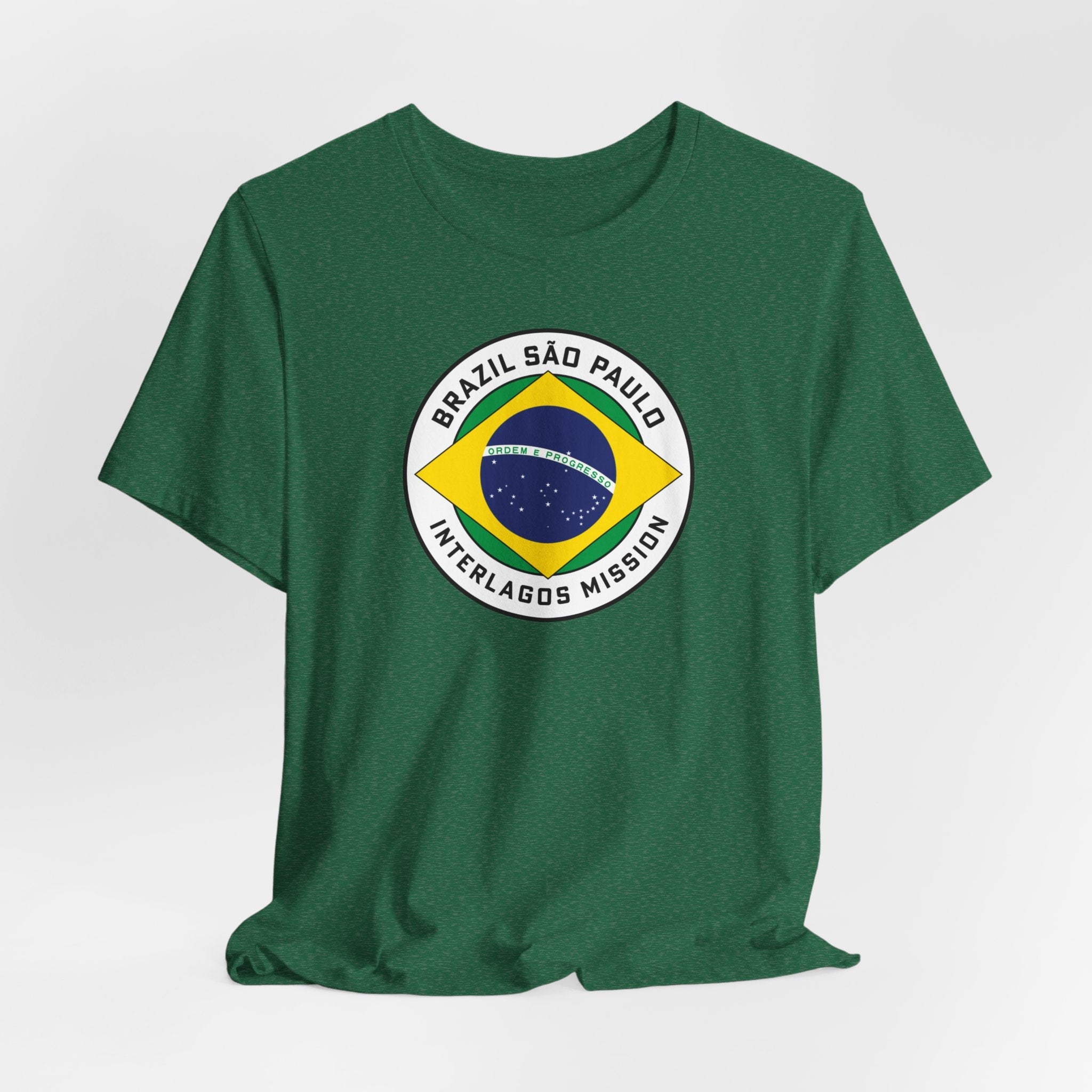 Brazil Sao Paulo Interlagos Mission Circular Pop Flag T-shirt - Latter-Day Saint LDS Missionary Gift - Book of Mormon