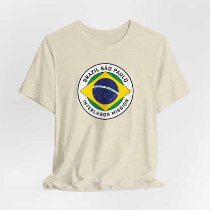 Brazil Sao Paulo Interlagos Mission Circular Pop Flag T-shirt - Latter-Day Saint LDS Missionary Gift - Book of Mormon