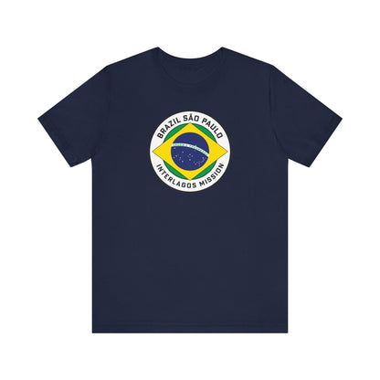 Brazil Sao Paulo Interlagos Mission Circular Pop Flag T-shirt - Latter-Day Saint LDS Missionary Gift - Book of Mormon