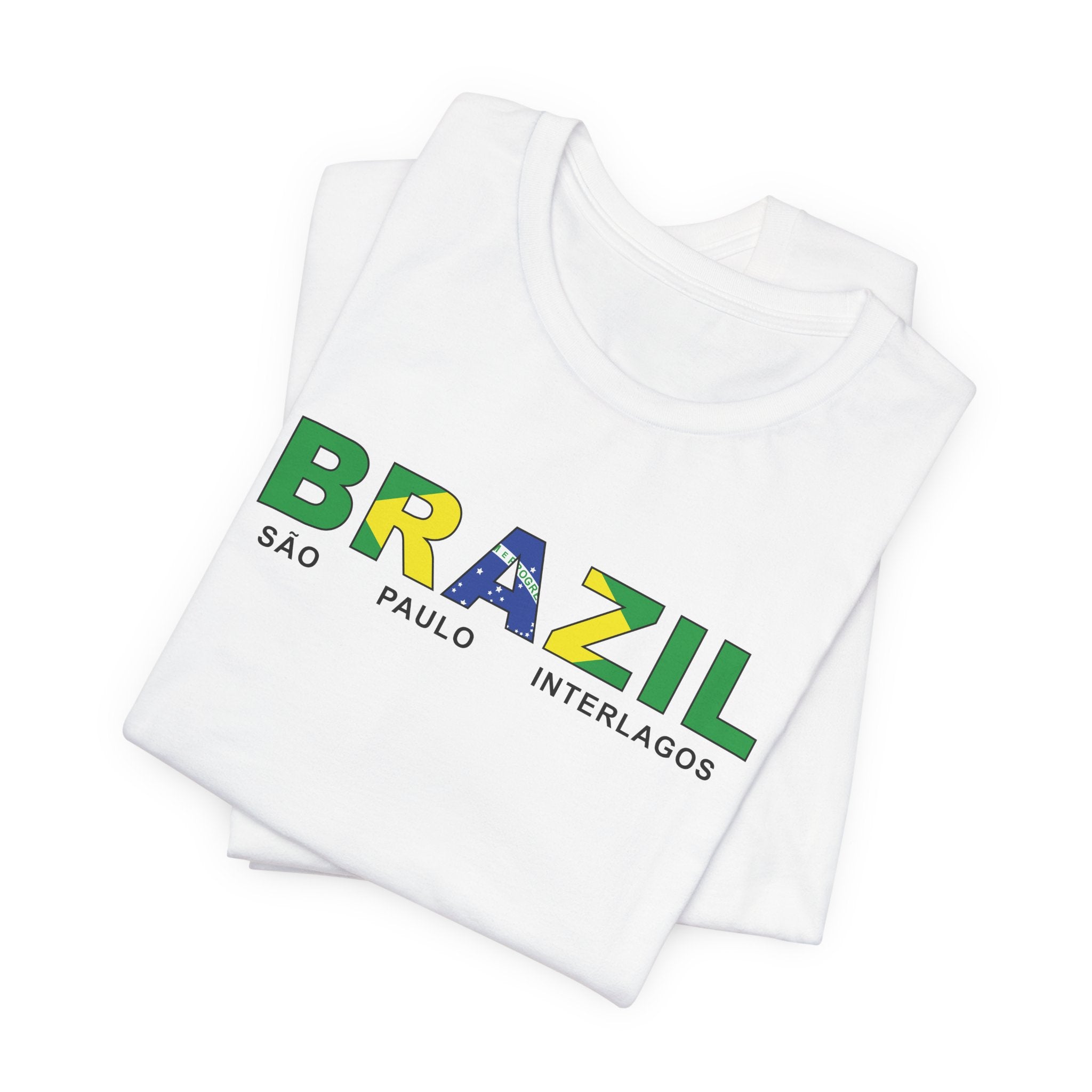 Brazil Sao Paulo Interlagos Mission Flag Title T-shirt - Latter-Day Saint LDS Missionary Gift - Book of Mormon