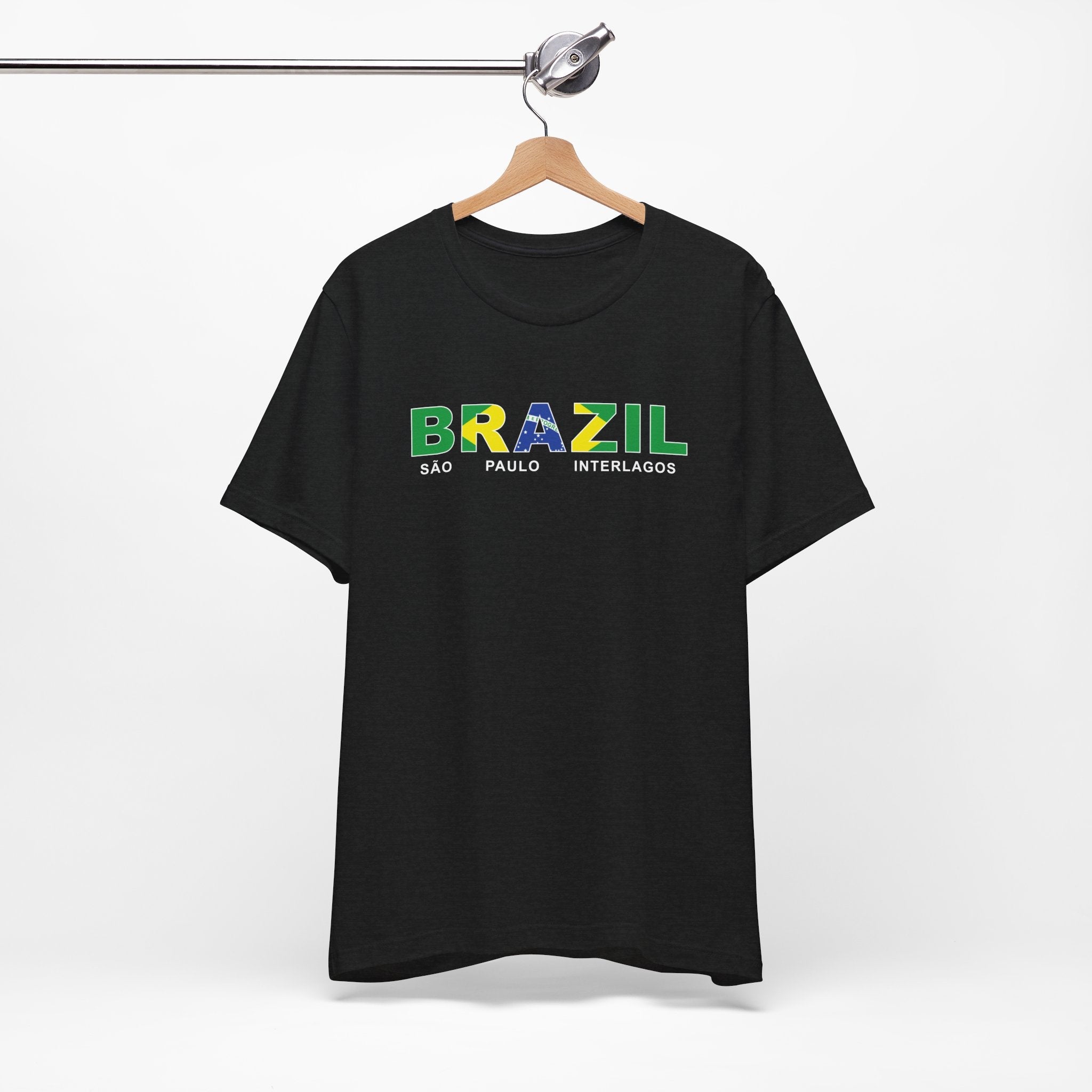 Brazil Sao Paulo Interlagos Mission Flag Title T-shirt - Latter-Day Saint LDS Missionary Gift - Book of Mormon