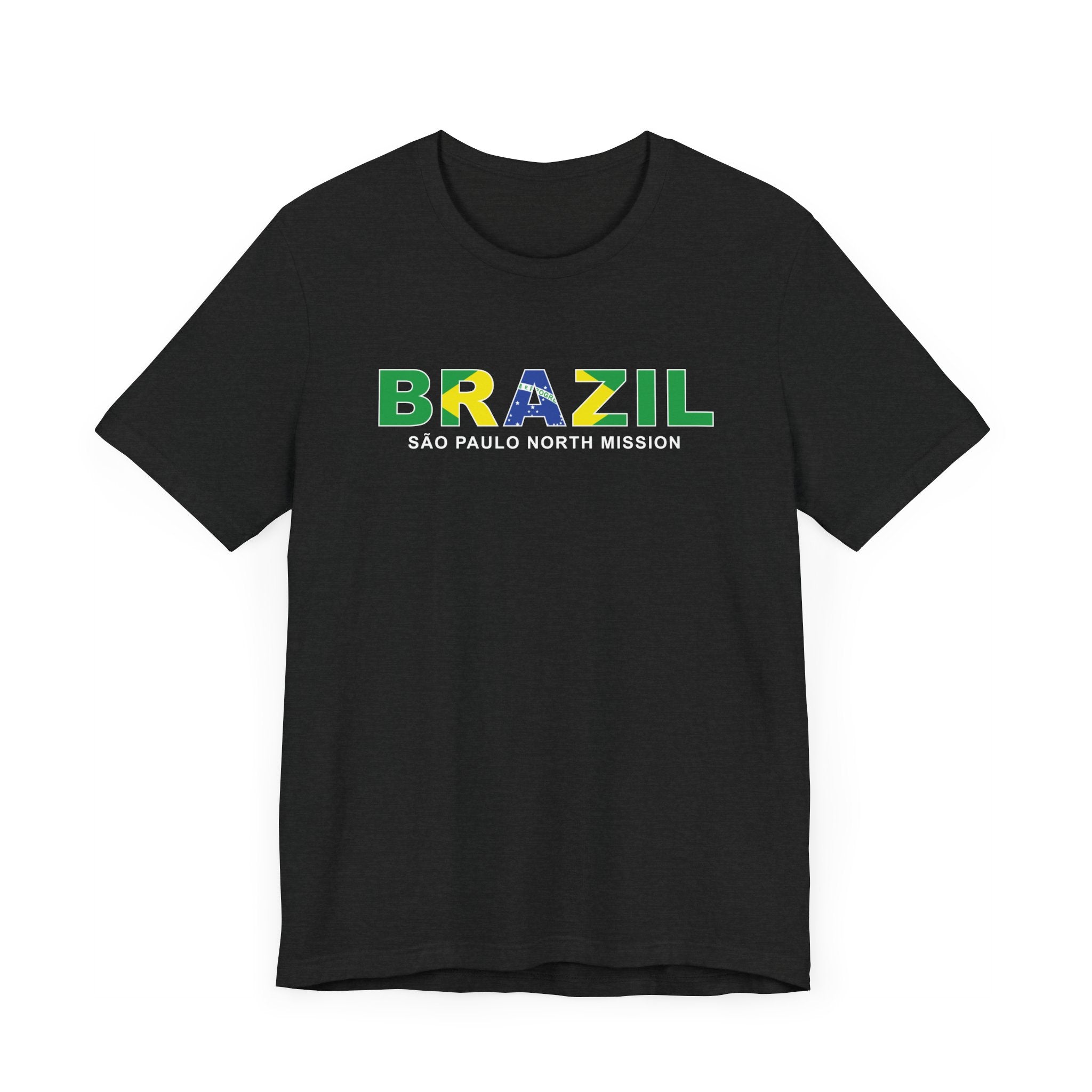 Brazil Sao Paulo North Mission Flag Title T-shirt - Latter-Day Saint LDS Missionary Gift - Book of Mormon