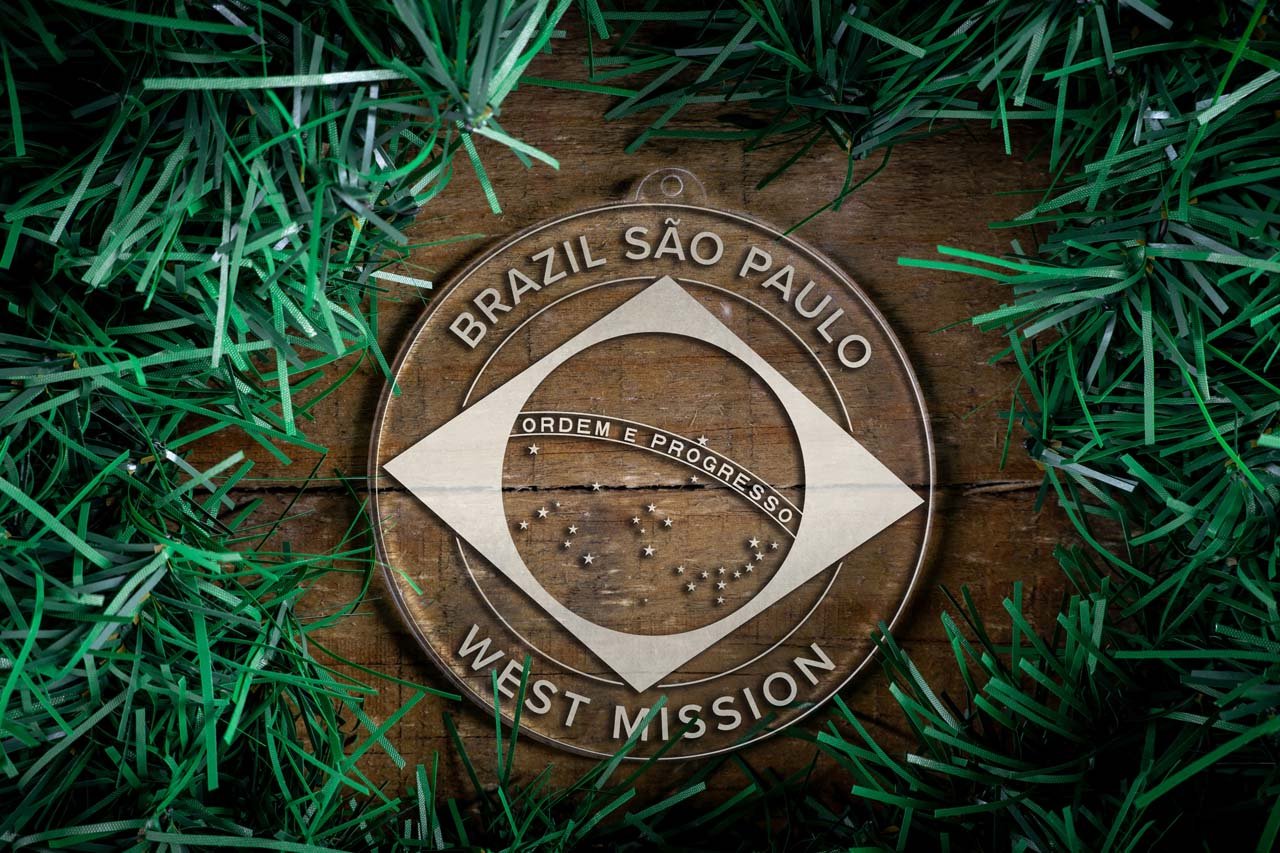 Brazil Sao Paulo West Mission Christmas Ornament - Latter-Day Saint LDS Missionary Gift - Book of Mormon