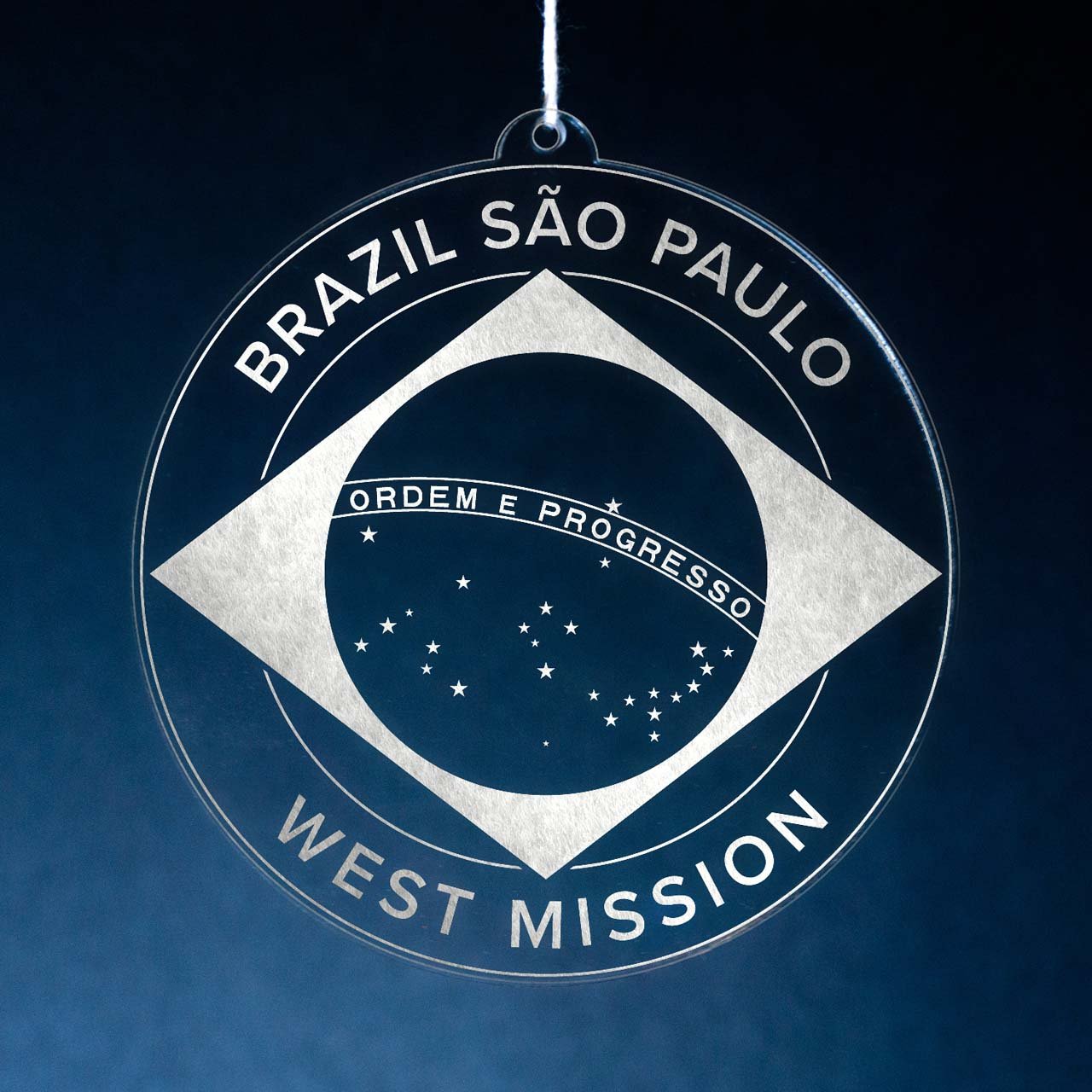 Brazil Sao Paulo West Mission Christmas Ornament - Latter-Day Saint LDS Missionary Gift - Book of Mormon