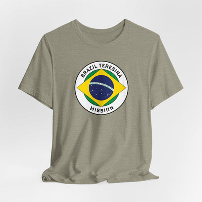 Brazil Teresina Mission Circular Pop Flag T-shirt - Latter-Day Saint LDS Missionary Gift - Book of Mormon