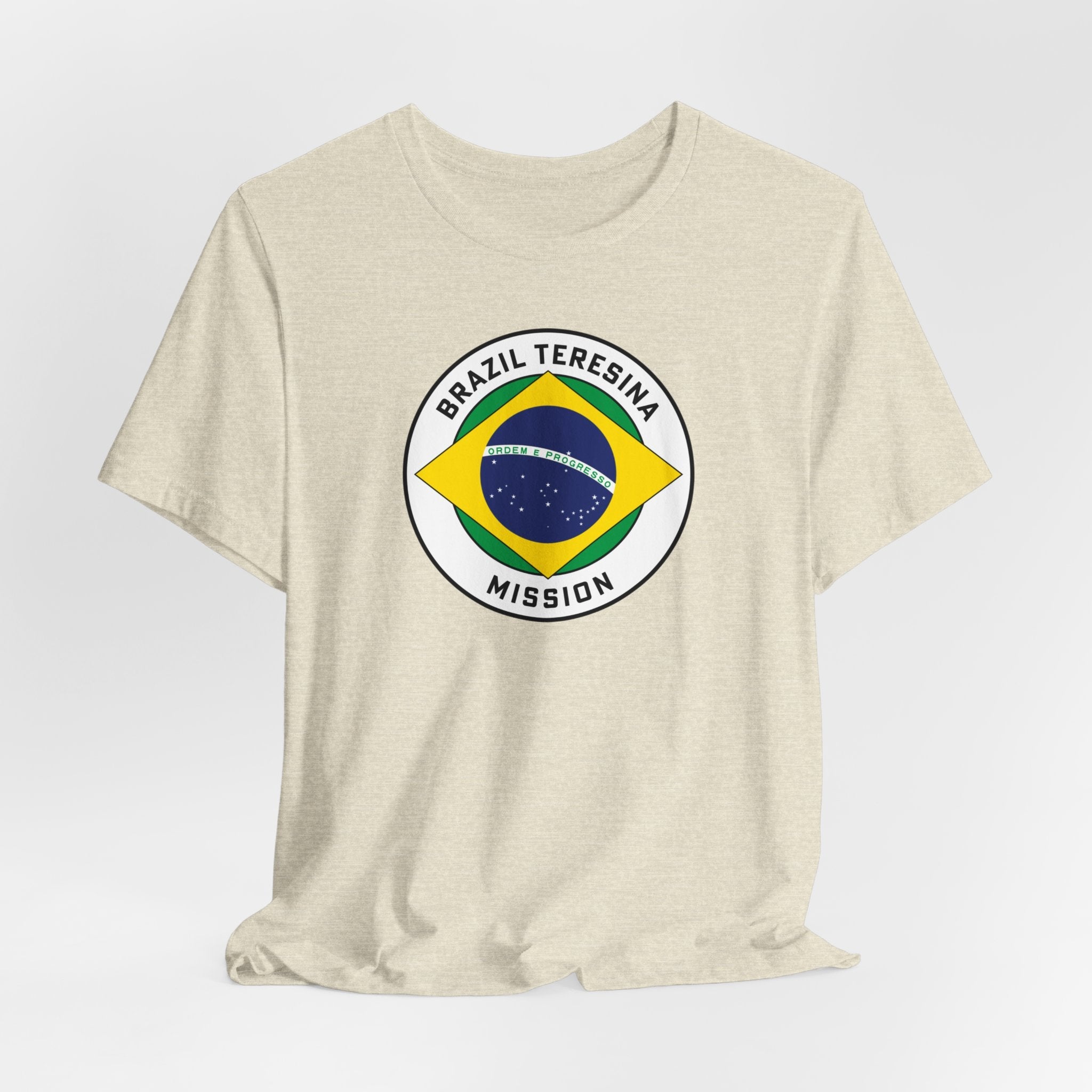 Brazil Teresina Mission Circular Pop Flag T-shirt - Latter-Day Saint LDS Missionary Gift - Book of Mormon