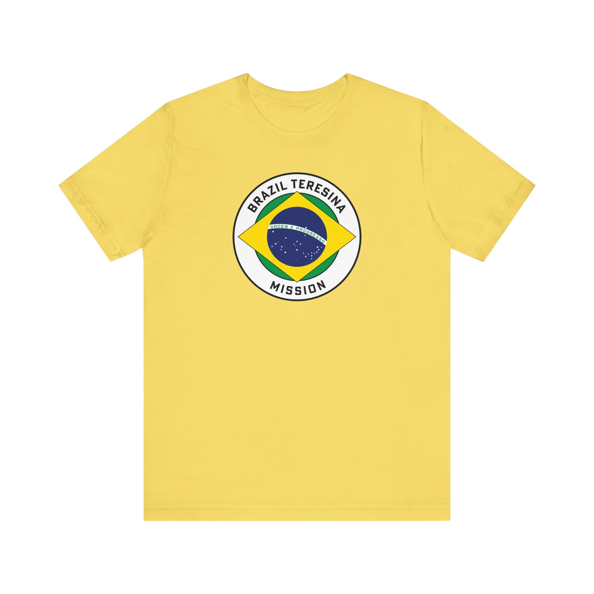 Brazil Teresina Mission Circular Pop Flag T-shirt - Latter-Day Saint LDS Missionary Gift - Book of Mormon