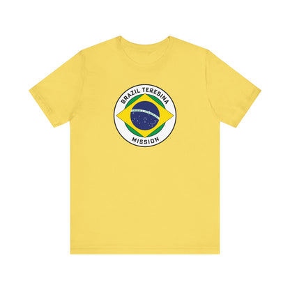 Brazil Teresina Mission Circular Pop Flag T-shirt - Latter-Day Saint LDS Missionary Gift - Book of Mormon