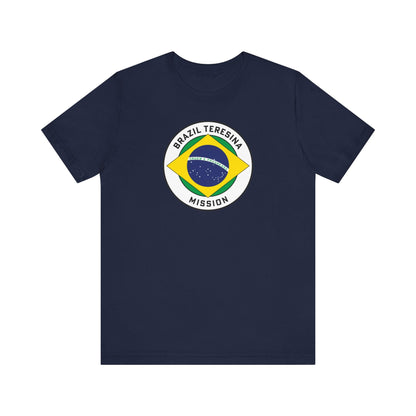 Brazil Teresina Mission Circular Pop Flag T-shirt - Latter-Day Saint LDS Missionary Gift - Book of Mormon