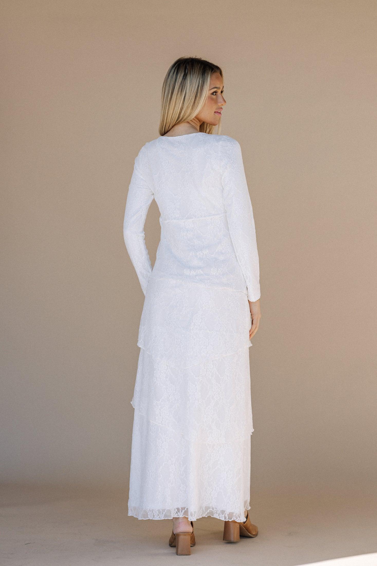 Brielle LDS Temple Dress