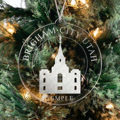 Brigham City Utah Temple Christmas Ornament - Latter-Day Saint LDS Missionary Gift - Book of Mormon