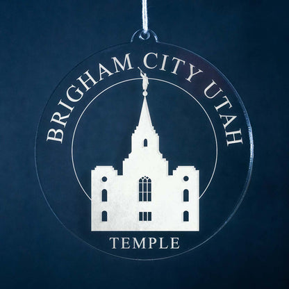 Brigham City Utah Temple Christmas Ornament - Latter-Day Saint LDS Missionary Gift - Book of Mormon