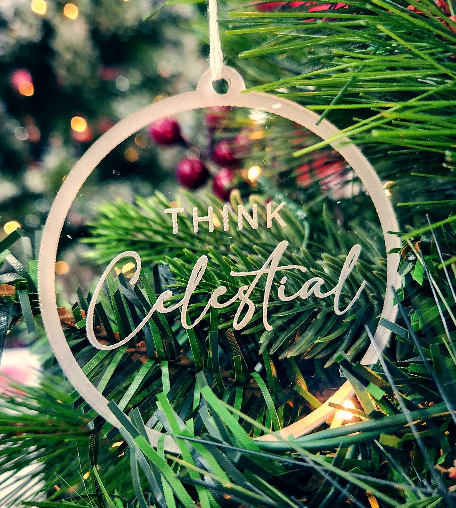 Bulk Packs of Think Celestial Christmas Ornaments [4 INCH] - Latter-Day Saint LDS Missionary Gift - Book of Mormon