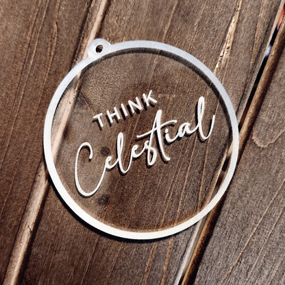 Bulk Packs of Think Celestial Christmas Ornaments [4 INCH] - Latter-Day Saint LDS Missionary Gift - Book of Mormon