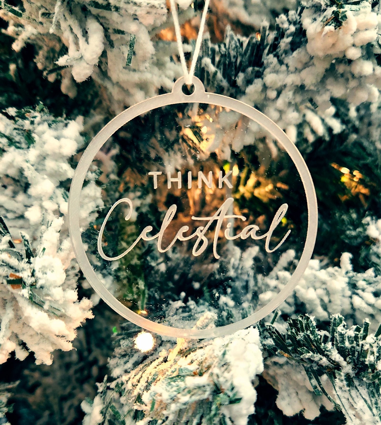 Bulk Packs of Think Celestial Christmas Ornaments [4 INCH] - Latter-Day Saint LDS Missionary Gift - Book of Mormon