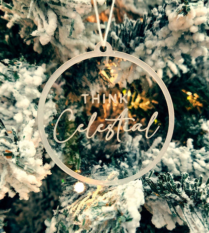 Bulk Packs of Think Celestial Christmas Ornaments [4 INCH] - Latter-Day Saint LDS Missionary Gift - Book of Mormon