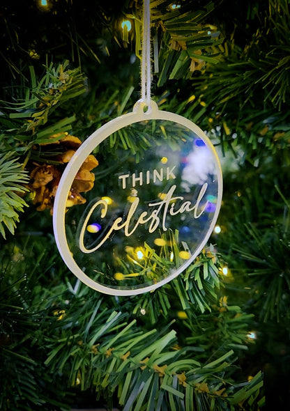 Bulk Packs of Think Celestial Christmas Ornaments [4 INCH] - Latter-Day Saint LDS Missionary Gift - Book of Mormon