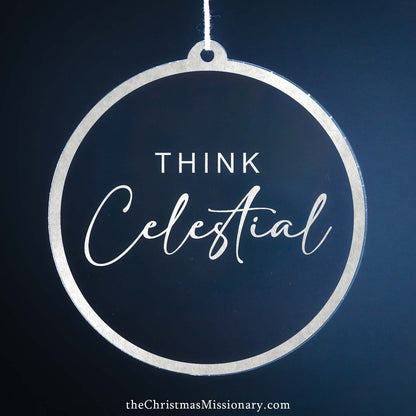 Bulk Packs of Think Celestial Christmas Ornaments [4 INCH] - Latter-Day Saint LDS Missionary Gift - Book of Mormon