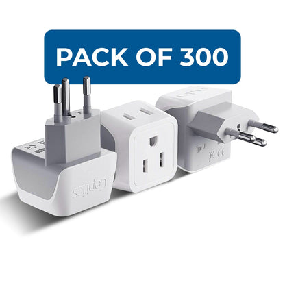 Switzerland Travel Adapter - Type J - Ultra Compact (CT-11A, 3 Pack)