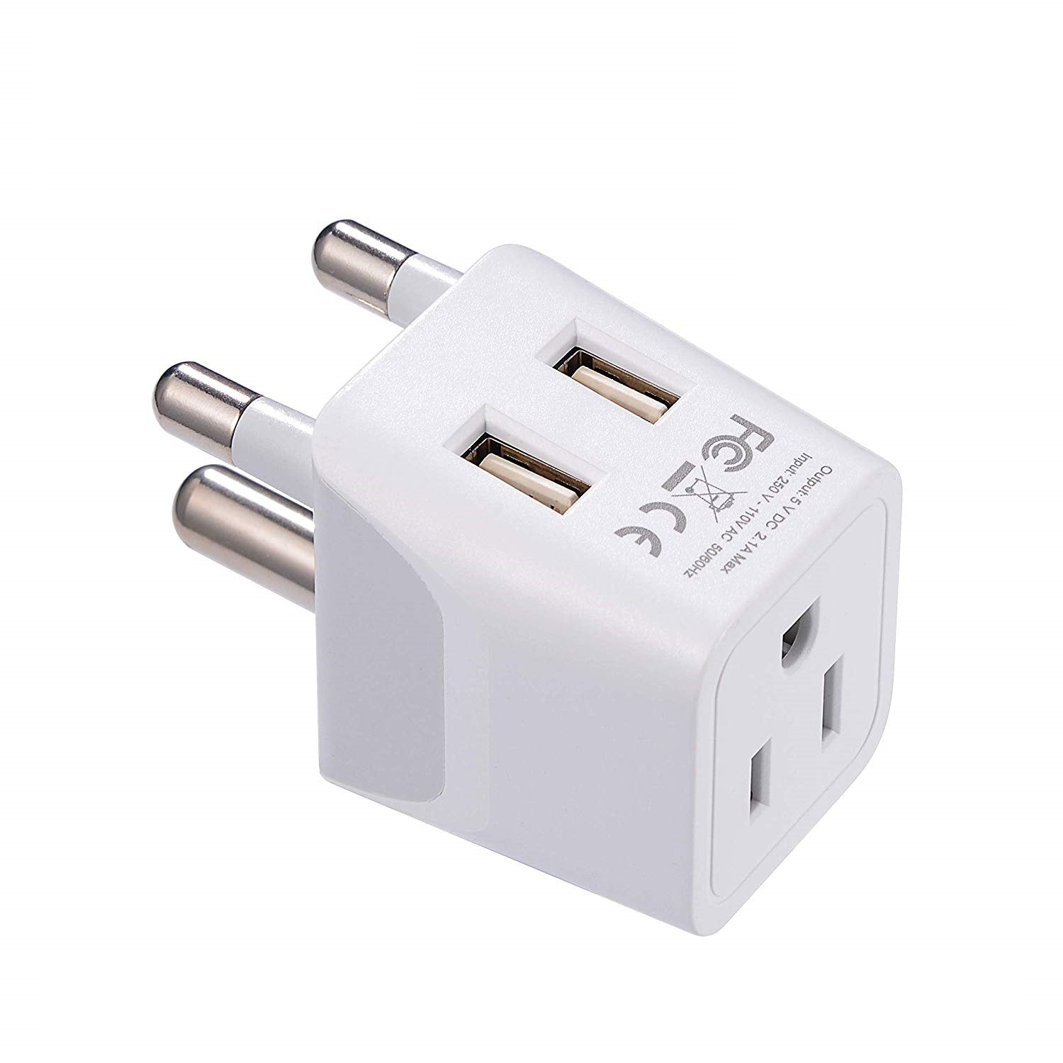 South Africa Adapter Plug Combo Type M, G | Dual USB - African Combo (CTU-7-10L)