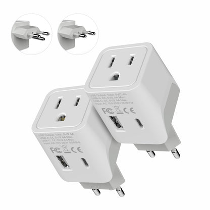 Switzerland Travel Adapter Plug Combo - Type J, C | USB-A + USB-C – Swiss Combo (CTU-9C-11A)