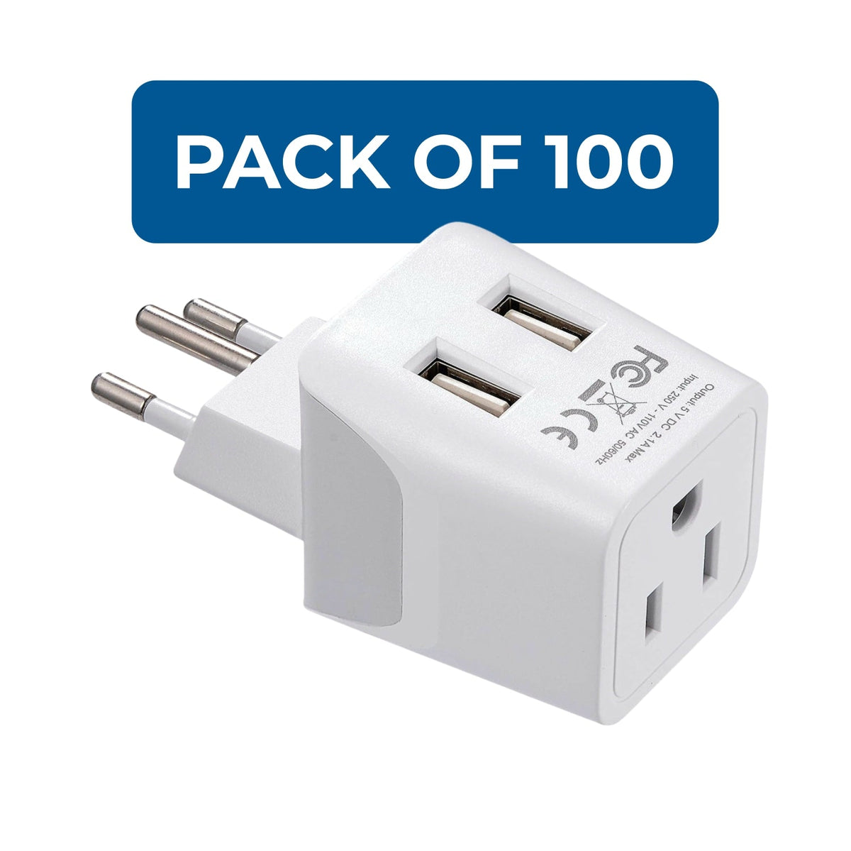 Switzerland Travel Adapter - Type J - Dual USB (CTU-11A)