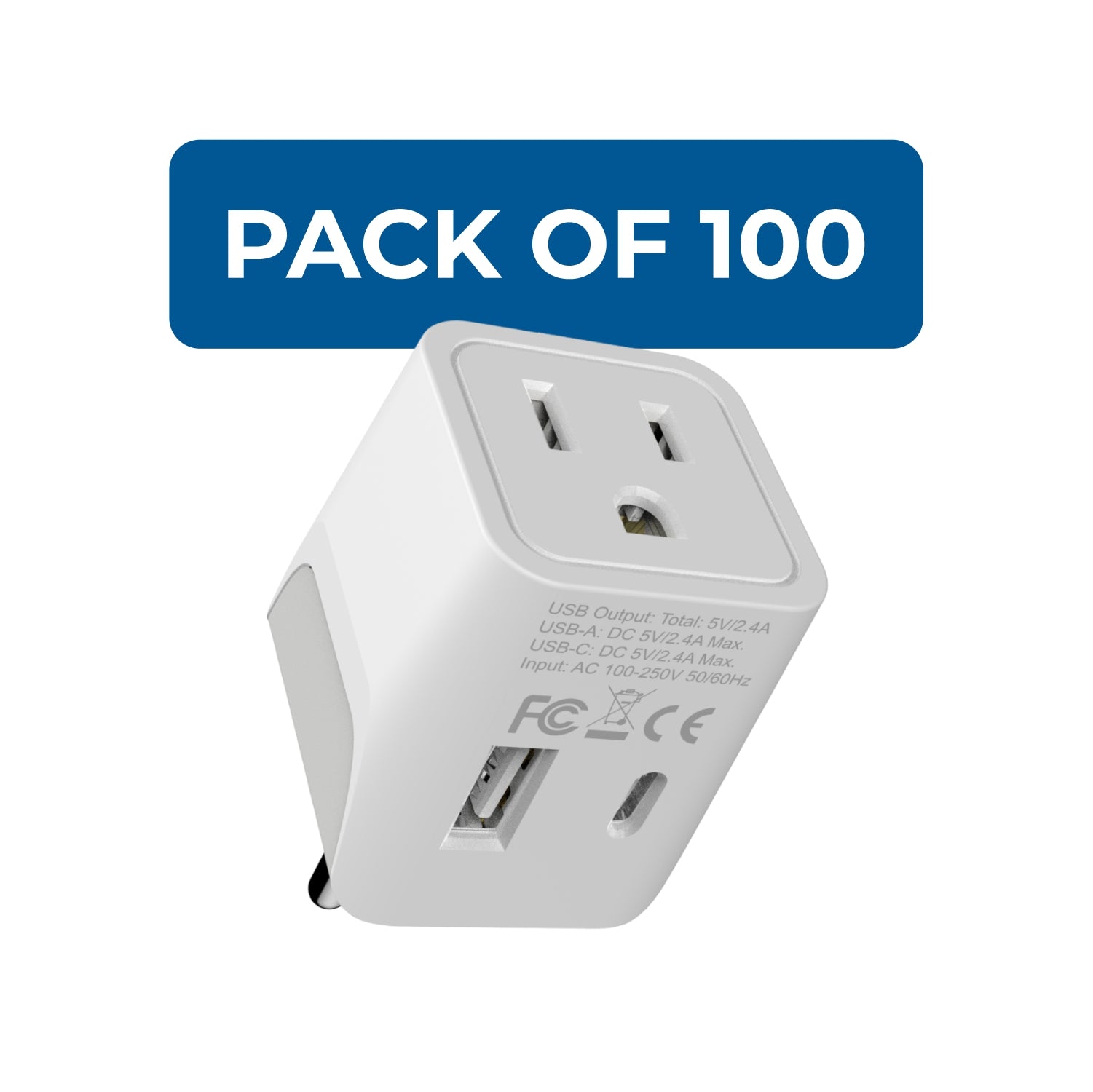 Thailand Travel Adapter - Type O - USB-A + USB-C (CTU-18)