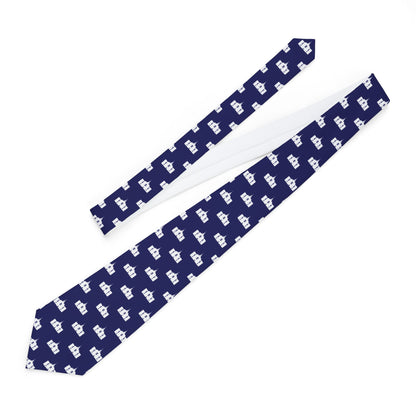 Calgary Alberta Temple Patterned Neck Tie for Elders (Blue) - Mission Wishlist - LDS Missionary Gift Store