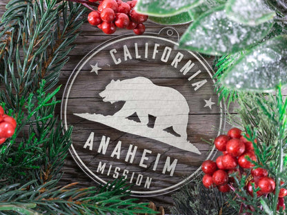 California Anaheim Mission Christmas Ornament - Latter-Day Saint LDS Missionary Gift - Book of Mormon