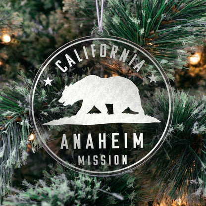 California Anaheim Mission Christmas Ornament - Latter-Day Saint LDS Missionary Gift - Book of Mormon