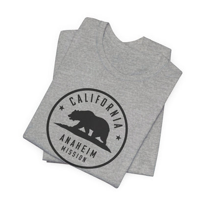 California Anaheim Mission Circular Monochrome Logo T-Shirt - Latter-Day Saint LDS Missionary Gift - Book of Mormon