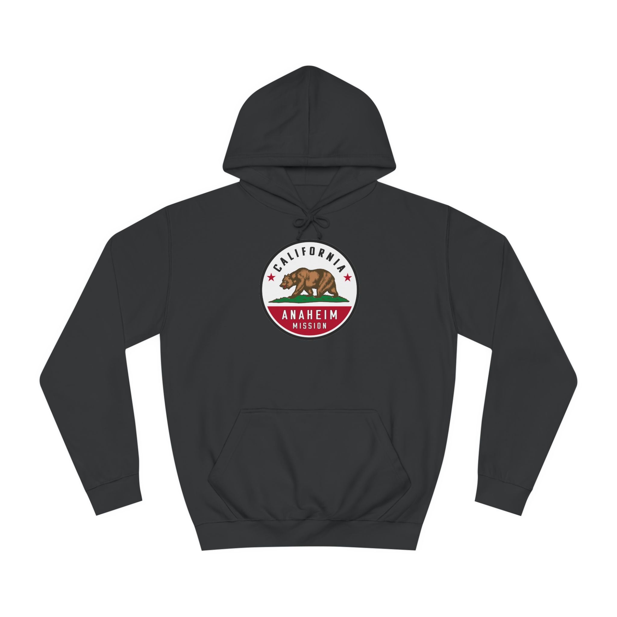 California Anaheim Mission State Flag Logo (White Border) College Hoodie