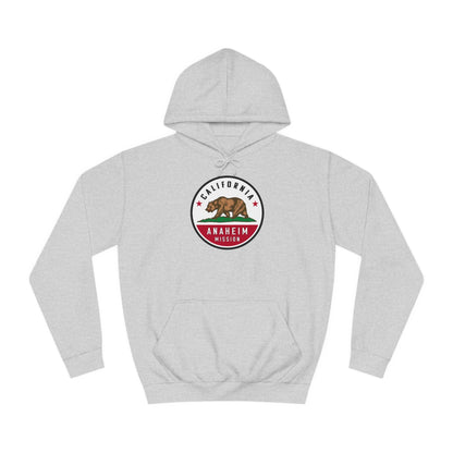 California Anaheim Mission State Flag Logo (White Border) College Hoodie