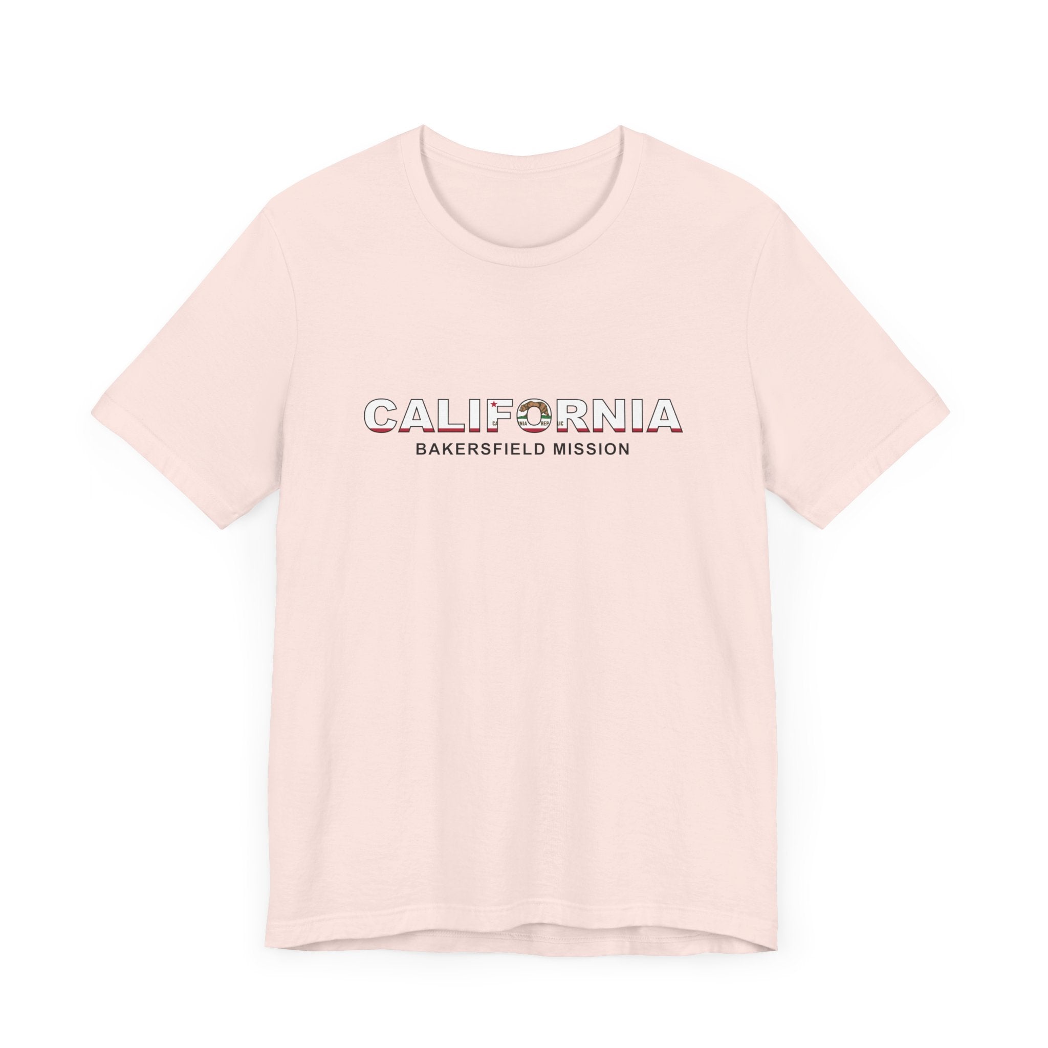 California Bakersfield Mission Flag Title T-shirt - Latter-Day Saint LDS Missionary Gift - Book of Mormon